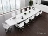Picture of Boat Shaped Conference Table with Power and Cable Management