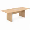 8 foot boat shaped conference table with power