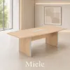 8 foot boat shaped conference table with power