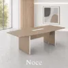 8 foot boat shaped conference table with power