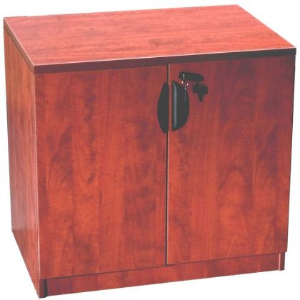 Picture of Office Storage Cabinet with Locking Doors and Adjustable Shelf-Cherry