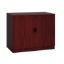 Picture of Office Storage Cabinet with Locking Doors and Adjustable Shelf-Mahogany