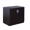 Picture of Office Storage Cabinet with Locking Doors and Adjustable Shelf-Mocha