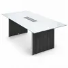 conference table with glass top