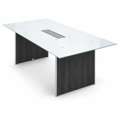 conference table with glass top