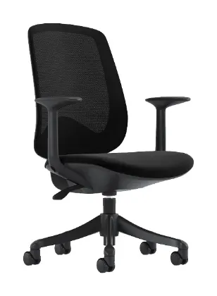Picture of Mesh Back Office Chair with Adjustable Lumbar Support and Arms