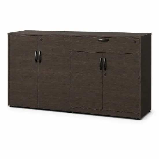 Picture of  Buffet Credenza with Locking Doors, Drawer Storage and Adjustable Shelves
