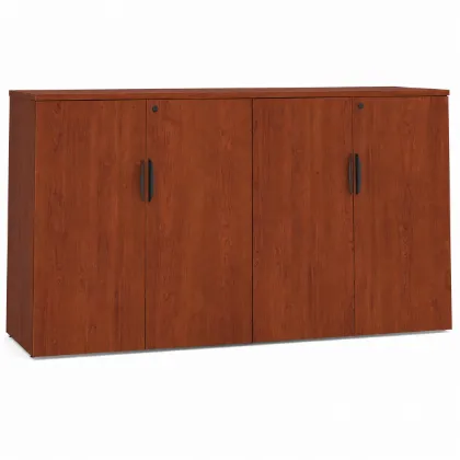 Picture of Double Storage Cabinet Credenza with Locking Doors and Adjustable Shelves