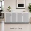 Picture of Office Storage Credenza with Glass Doors and Adjustable Shelves