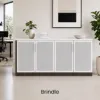 	office storage credenza with glass doors
