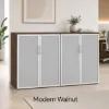 72 inch office storage credenza with glass doors