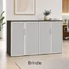 72 inch office storage credenza with glass doors