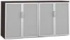 72 inch office storage credenza with glass doors