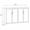 Picture of Office Storage Credenza with Glass Doors and Adjustable Shelves