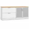 office credenza with glass doors and file drawers