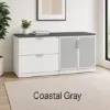 office credenza with glass doors and file drawers