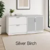 office credenza with glass doors and file drawers