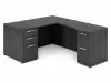executive L shaped desk with reversible return