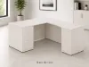executive L shaped desk with reversible return