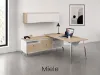 L shaped desk with storage