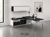 L shaped desk with storage