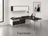 L shaped desk with storage