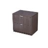 Picture of Executive 2 Drawer Lateral File Cabinet with Locking Drawers for Office Storage-Mahogany