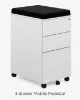 Picture of 2 Person Workstation with Privacy Panels, Wire Management, and Mobile Pedestal Drawers