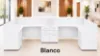 Picture of 2 Person Reception Desk with Glass Transaction Counter and Storage