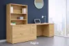 Rectangular Office Desk with Drawers, File Storage and Hutch