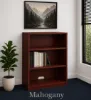 Office Bookcase with Adjustable Shelves, 36" High-Mahogany
