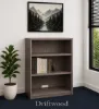 Office Bookcase with Adjustable Shelves, 36 Inch Height and Open Storage