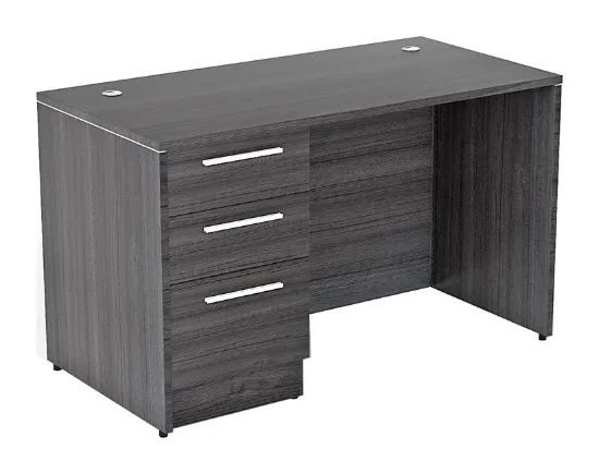 small pedestal desk with drawers and locking storage