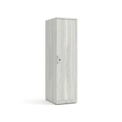 Picture of Executive Narrow Tall Office Storage Cabinet with Locking Doors and Adjustable Shelves