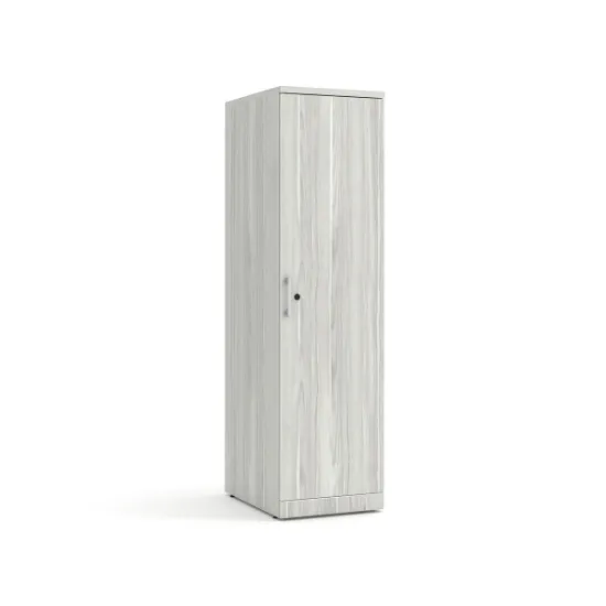 Picture of Executive Narrow Tall Office Storage Cabinet with Locking Doors and Adjustable Shelves
