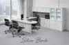 U-Shaped Executive Peninsula Desk with Hutch & Lateral File Storage