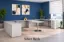 Two Person U-Shaped Desk – Commercial Double Workstation with Storage Options