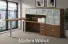 Adjustable Height L-Shaped Desk with Storage and Sit Stand Return