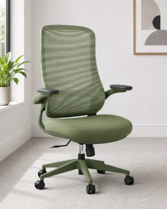 Ergonomic High Back Office Chair with Headrest, Mesh Back and 4D Arms  