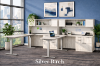 Picture of Two Person Height Adjustable Desk | Ergonomic Sit-Stand Workstation  