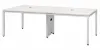Picture of 8 Ft Conference Table with Metal Legs and Built In Cable Management