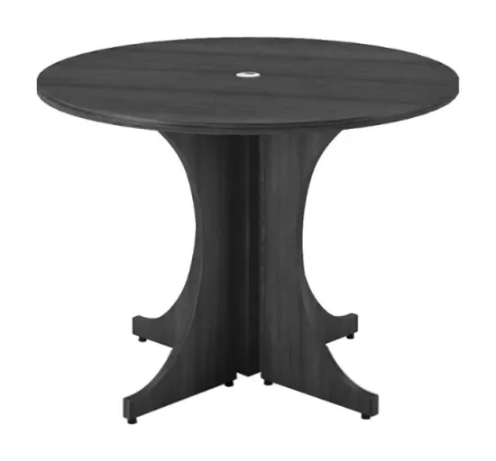 	round conference table for 4 with cable management