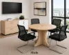 	round conference table for 4 with cable management