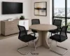 	round conference table for 4 with cable management