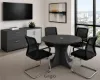 round conference table for 4 with cable management