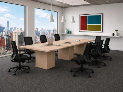 Picture of  Cube Conference Table with Laminate Top and Cable Management