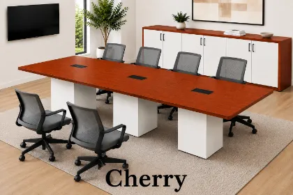 large rectangular conference table