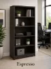 executive bookcase with adjustable shelves