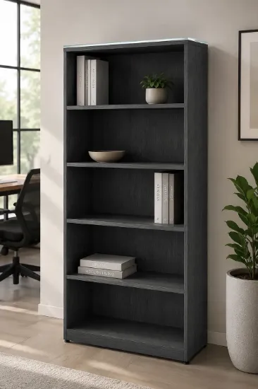 executive bookcase with adjustable shelves