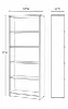 executive bookcase with adjustable shelves